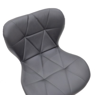 Σκαμπό μπαρ Coozy pakoworld pu σε μαύρο χρώμα σκελετός χρωμίου | 2 τμχ