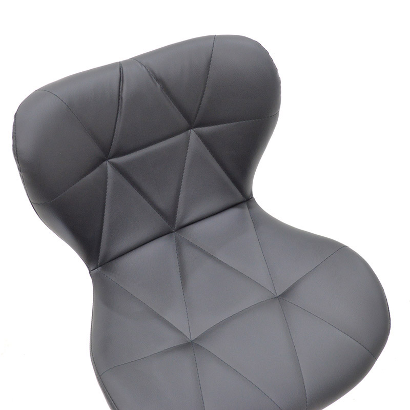 Σκαμπό μπαρ Coozy pakoworld pu σε μαύρο χρώμα σκελετός χρωμίου | 2 τμχ