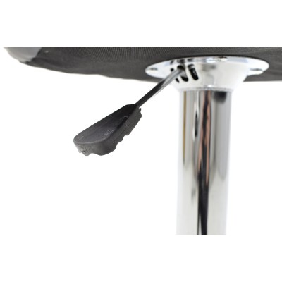 Σκαμπό μπαρ Coozy pakoworld pu σε μαύρο χρώμα σκελετός χρωμίου | 2 τμχ