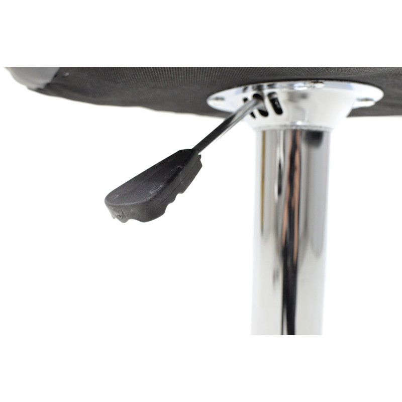 Σκαμπό μπαρ Coozy pakoworld pu σε μαύρο χρώμα σκελετός χρωμίου | 2 τμχ