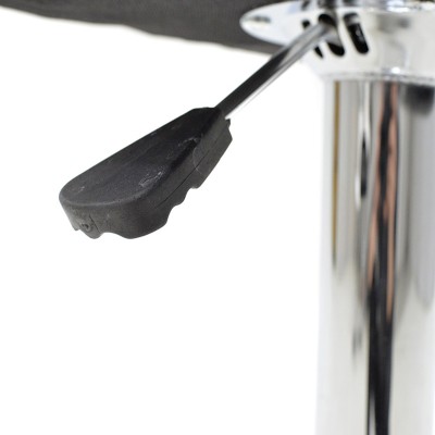 Σκαμπό μπαρ Balina pakoworld πτυσσόμενο λευκό pu-μέταλλο χρωμίου 52x53x109εκ | 2 τμχ