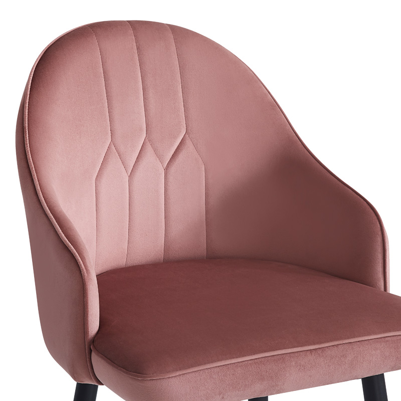 Σκαμπό μπαρ Velva pakoworld βελούδο σε σάπιο μήλο απόχρωση 46x45x113εκ | 2 τμχ