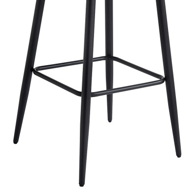 Σκαμπό μπαρ Velva pakoworld βελούδο σε σάπιο μήλο απόχρωση 46x45x113εκ | 2 τμχ