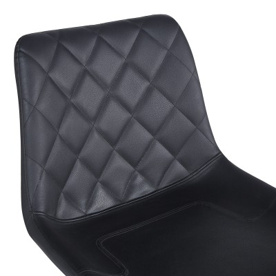 Σκαμπό μπαρ Libra pakoworld pu-μέταλλο σε μαύρη απόχρωση 49x55x115εκ | 2 τμχ