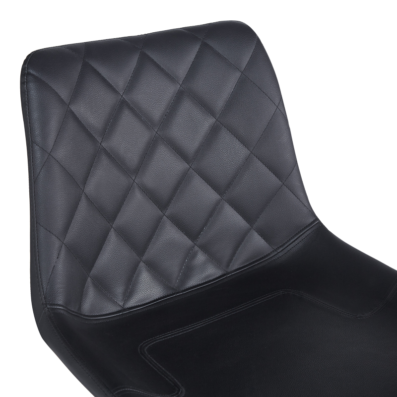 Σκαμπό μπαρ Libra pakoworld pu-μέταλλο σε μαύρη απόχρωση 49x55x115εκ | 2 τμχ