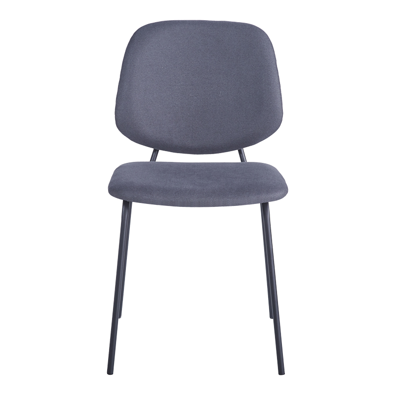 Καρέκλα Pietro I pakoworld ανθρακί ύφασμα-πόδι μαύρο μέταλλο 45x55x82.5εκ | 4 τμχ