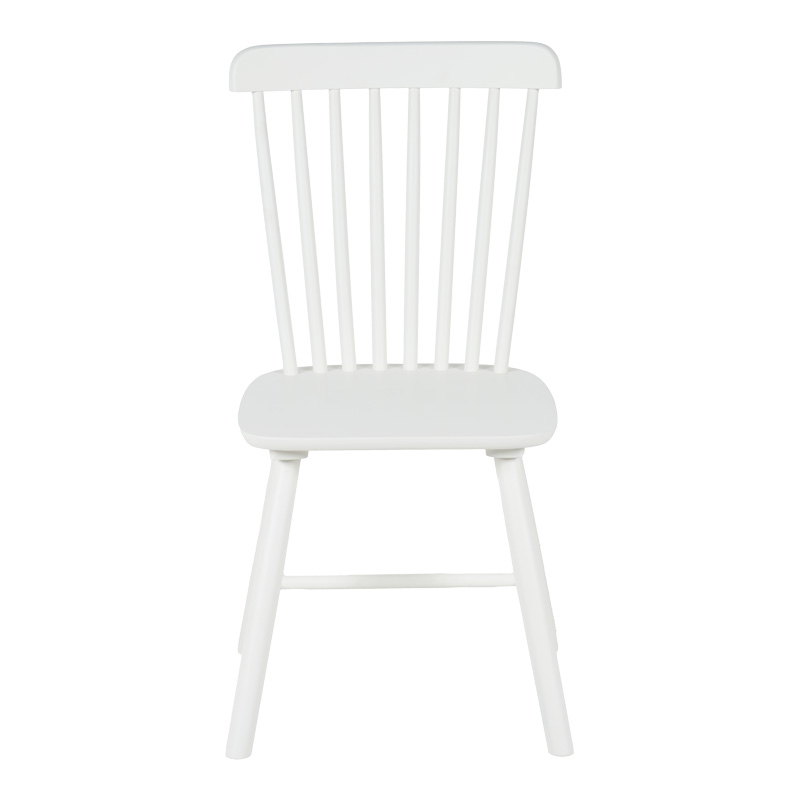 Καρέκλα Melia pakoworld rubberwood σε λευκή απόχρωση 45x51x87εκ | 4 τμχ