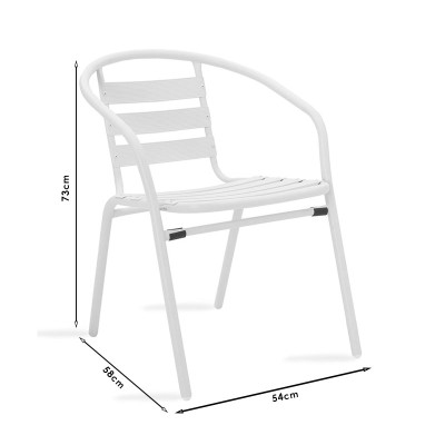 Πολυθρόνα Tade pakoworld μέταλλο ανθρακί 54x58x73εκ