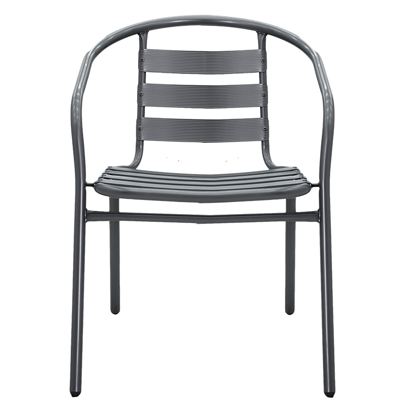 Πολυθρόνα Tade pakoworld μέταλλο ανθρακί 54x58x73εκ