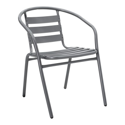 Τραπεζαρία Valor-Tade pakoworld σετ 5τεμ μέταλλο ανθρακί-γυαλί 110x60x70εκ