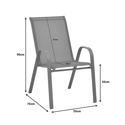 Τραπεζαρία Ensure-Calan pakoworld 5τεμ μέταλλο-γυαλί σε σαμπανιζέ απόχρωση 140x80x70εκ