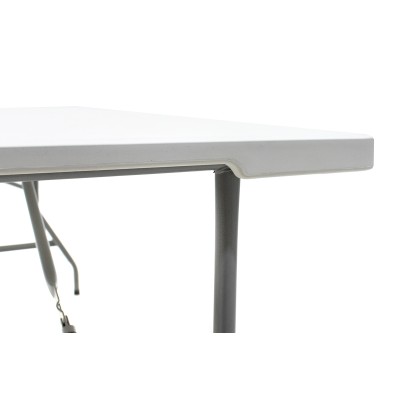 Τραπέζι catering Rodeo pakoworld πτυσσόμενο-βαλίτσα λευκό 152x70x74εκ