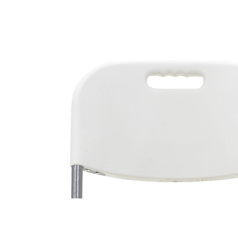 Καρέκλα catering-συνεδρίου πτυσσόμενη Edison pakoworld χρώμα λευκό | 4 τμχ