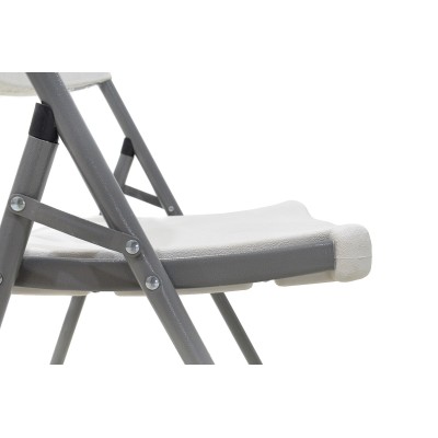 Καρέκλα catering-συνεδρίου πτυσσόμενη Edison pakoworld χρώμα λευκό | 4 τμχ