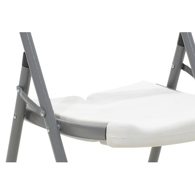 Καρέκλα catering-συνεδρίου πτυσσόμενη Edison pakoworld χρώμα λευκό | 4 τμχ