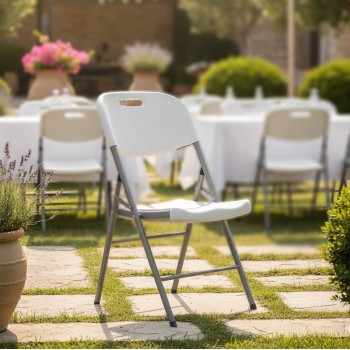 Καρέκλα catering-συνεδρίου πτυσσόμενη Zora pakoworld λευκό | 4 τμχ