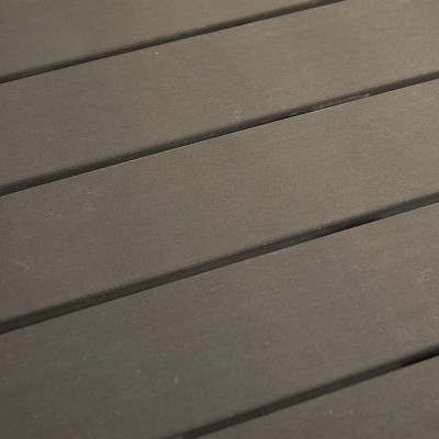 Τραπέζι Appa pakoworld αλουμίνιο και plywood σε ανθρακί απόχρωση Φ120x74εκ