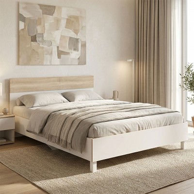 Κρεβάτι Awell pakoworld sonoma-λευκό 160x200εκ