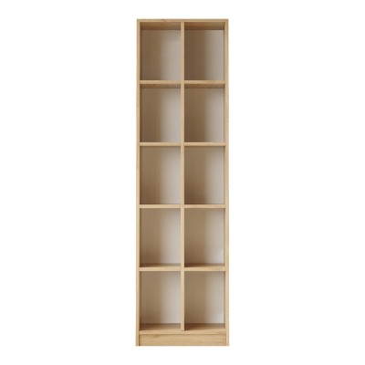 Βιβλιοθήκη Oteca 10θέσεων pakoworld oak 51.1x25.4x180εκ
