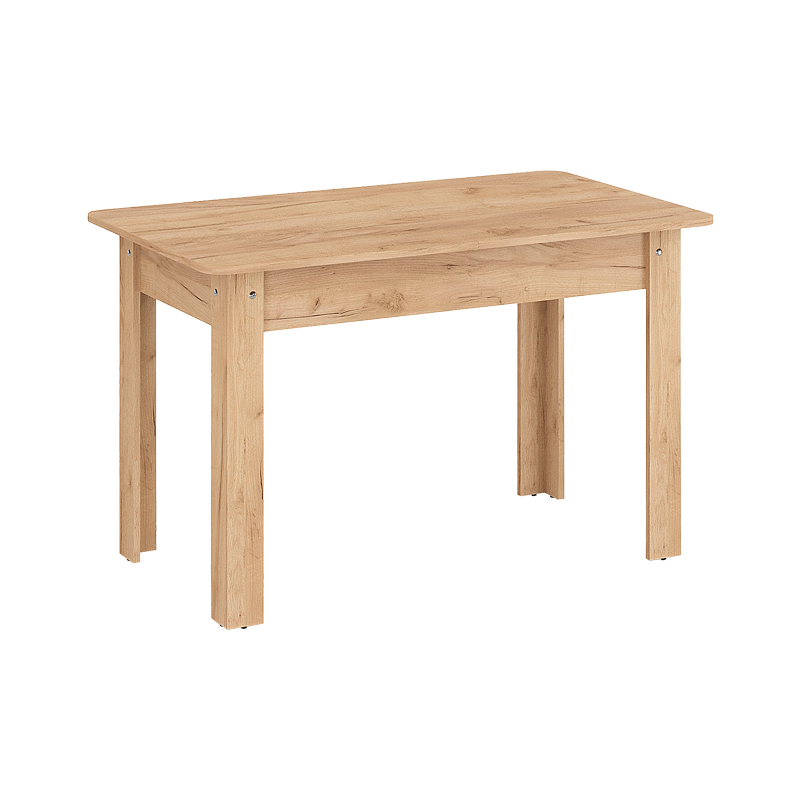 Τραπέζι Quiin pakoworld επεκτεινόμενο μελαμίνης σε oak απόχρωση 120-164x70x73.5εκ