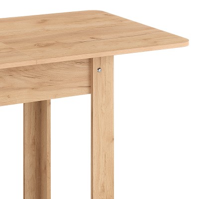 Τραπέζι Quiin pakoworld επεκτεινόμενο μελαμίνης σε oak απόχρωση 120-164x70x73.5εκ