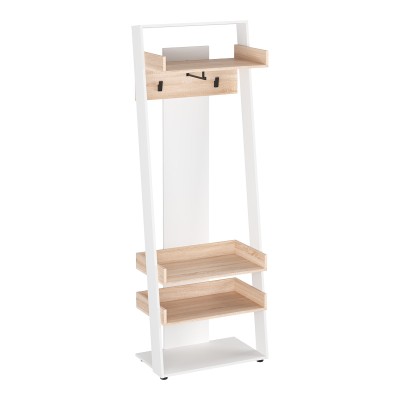 Έπιπλο εισόδου Sciove pakoworld σε λευκή-φυσική απόχρωση 70x40x200εκ