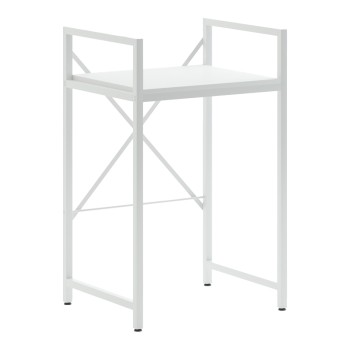 Ραφιέρα στήριξης πλυντηρίου - στεγνωτηρίου Delavar pakoworld μέταλλο λευκό 72x60x116εκ