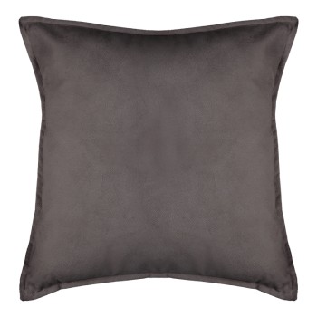 Μαξιλάρι διακοσμητικό Derfon pakoworld ύφασμα σε ανθρακί απόχρωση 55x55εκ