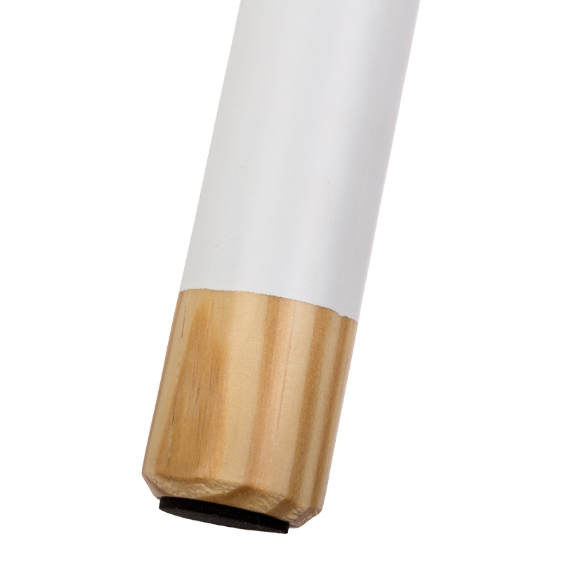 Παιδικό σκαμπό Kevou pakoworld mdf-ξύλο πεύκου σε λευκή με φυσική απόχρωση Φ24x25.7εκ