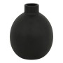 Βάζο Rianzo pakoworld κεραμικό σε μαύρη απόχρωση Φ14.5x18εκ