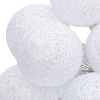 Διακοσμητικά λαμπάκια led Batoni pakoworld pvc σε λευκή απόχρωση Φ6x435εκ