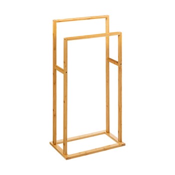 Κρεμάστρα πετσετών δαπέδου Dasmal pakoworld μπαμπού σε φυσική απόχρωση 42x24.2x81.5εκ