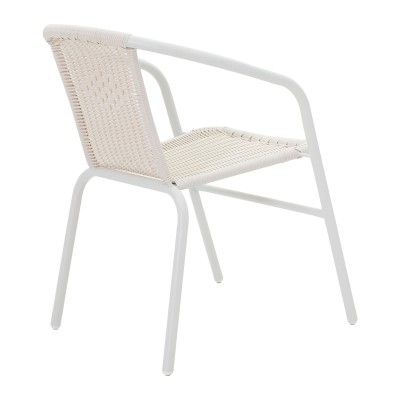 Τραπεζαρία Ensure-Obbi I σετ 5τεμ pakoworld μέταλλο-pe λευκό