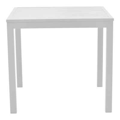 Τραπεζαρία Kliton - Raven σετ 3τεμ pakoworld αλουμίνιο σε λευκή απόχρωση 80x80x74εκ