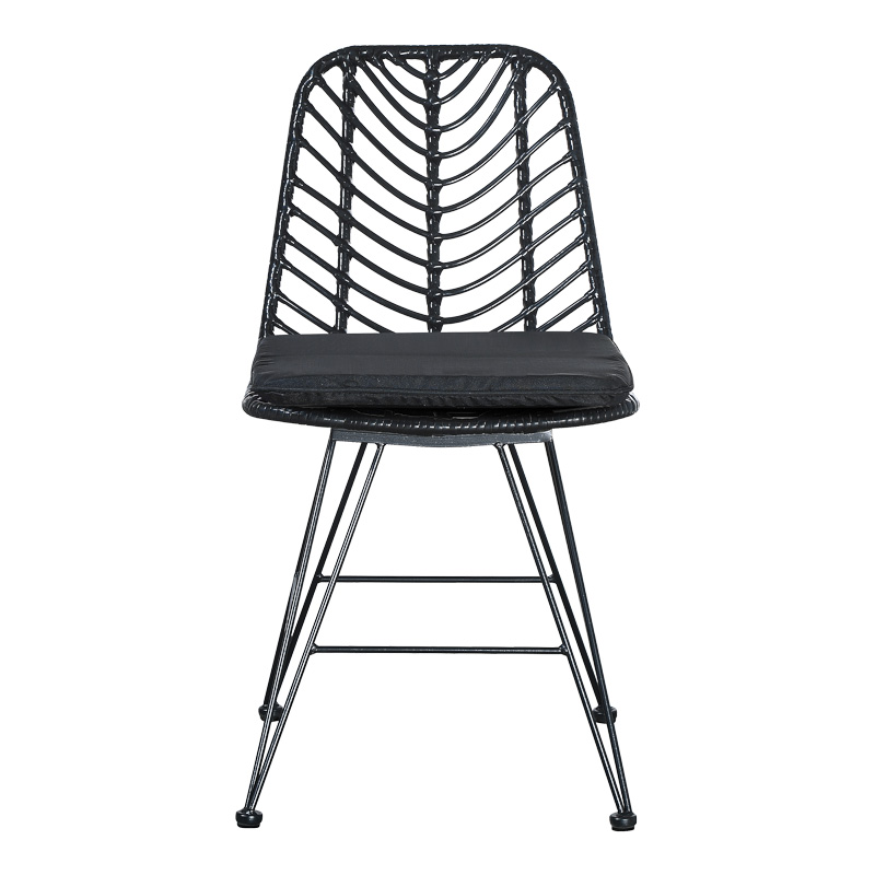 Τραπεζαρία Kliton-Naoki σετ 5τεμ pakoworld ανθρακί αλουμίνιο και μέταλλο σε μαύρη απόχρωση 80x80x74εκ