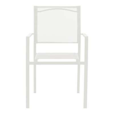 Τραπεζαρία Valor-Confidence B σετ 3τεμ pakoworld μέταλλο σε λευκή απόχρωση Φ60x70εκ