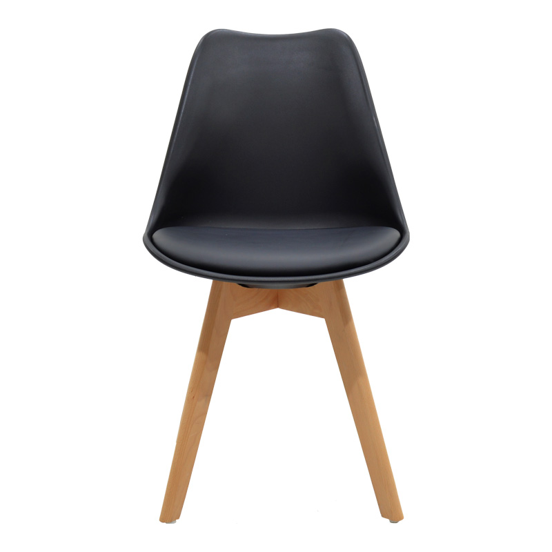 Τραπεζαρία Manka-Gaston pakoworld σετ 5τεμ σε sonoma-μαύρη απόχρωση 110x80x77εκ