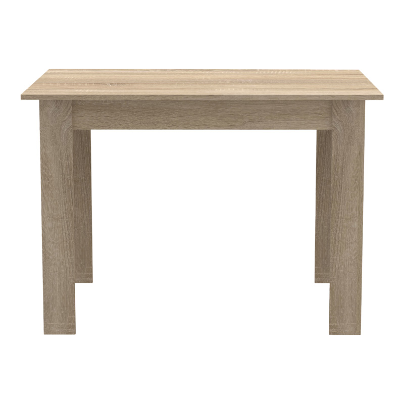 Τραπεζαρία Manka-Gaston pakoworld σετ 5τεμ σε sonoma-μαύρη απόχρωση 110x80x77εκ