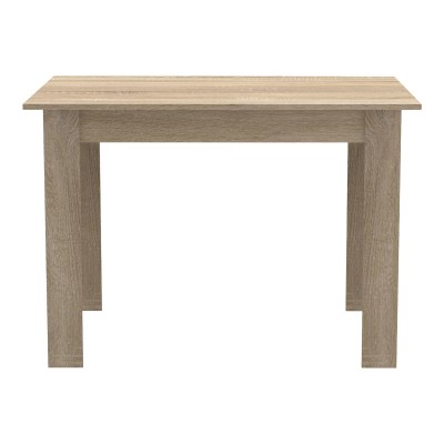 Τραπεζαρία Manka-Julita pakoworld σετ 5τεμ σε sonoma-μαύρη απόχρωση 110x80x77εκ