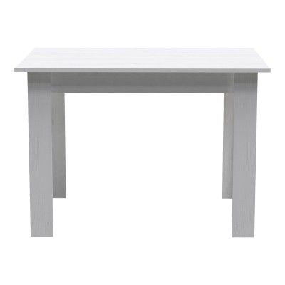 Τραπεζαρία Manka-Gaston pakoworld σετ 5τεμ σε λευκή απόχρωση 110x80x77εκ