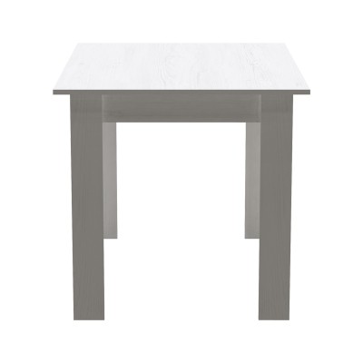 Τραπεζαρία Manka-Gaston pakoworld σετ 5τεμ σε λευκή απόχρωση 110x80x77εκ