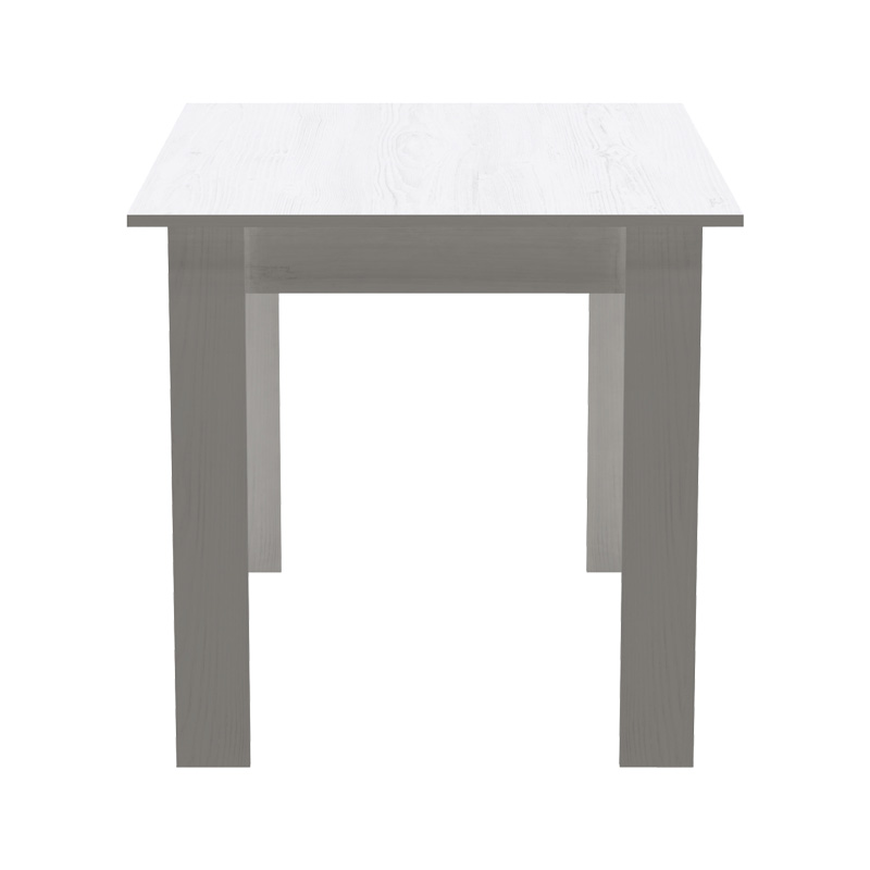 Τραπεζαρία Manka-Gaston pakoworld σετ 5τεμ σε λευκή απόχρωση 110x80x77εκ