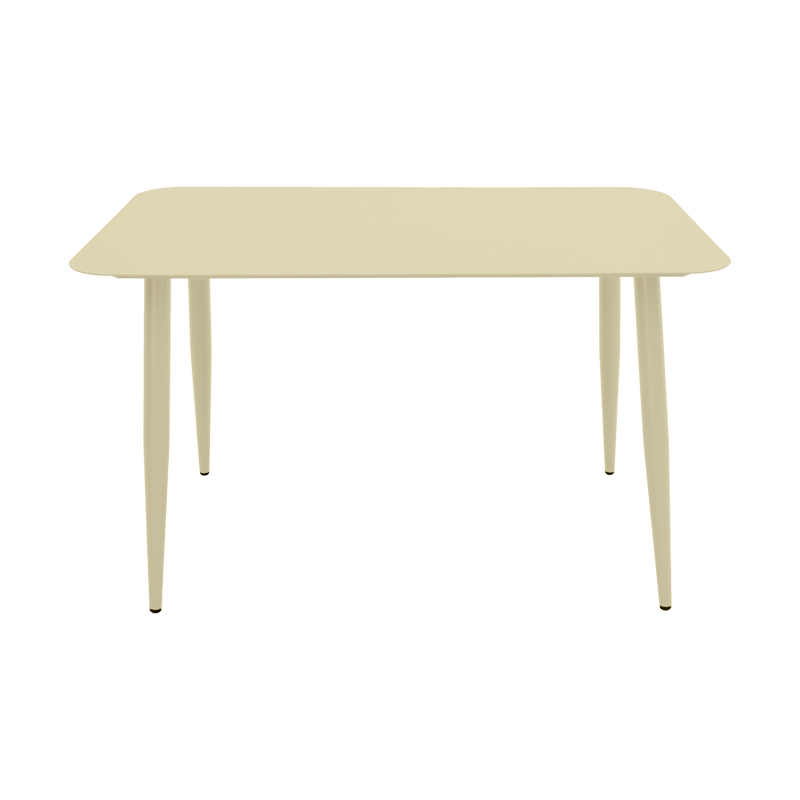 Τραπεζαρία Heven Vista pakoworld σετ 7τεμ σαμπανί αλουμίνιο 120x70x72εκ