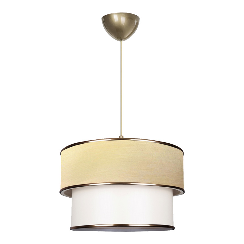 Φωτιστικό οροφής μονόφωτο PWL-1089 pakoworld Ε27 εκρού-χρυσό Φ30x20εκ