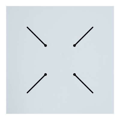 Επιφάνεια τραπεζιού Fervor pakoworld HPL ivory 70x70εκ πάχους 12mm