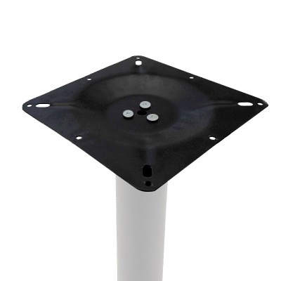 Βάση τραπεζιού bar Staid pakoworld μεταλλική λευκή-μαύρη 40x40x94εκ