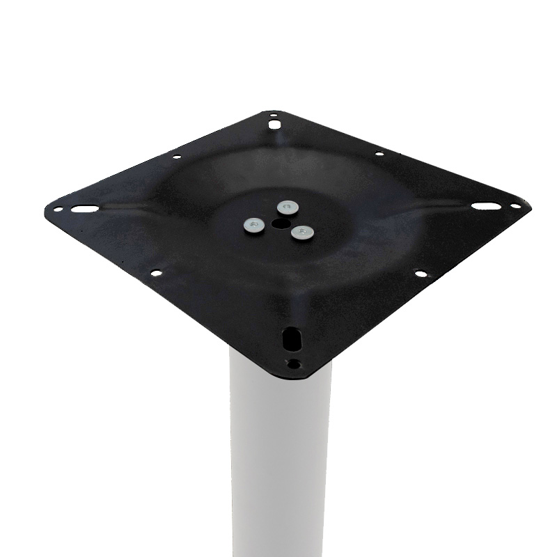 Βάση τραπεζιού bar Staid pakoworld μεταλλική λευκή-μαύρη 40x40x94εκ