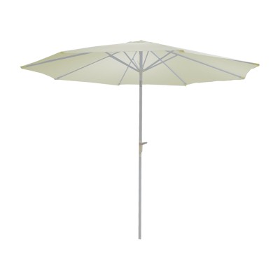 Ομπρέλα επαγγελματική Frow pakoworld λευκό αλουμίνιο εκρού ύφασμα Φ3m