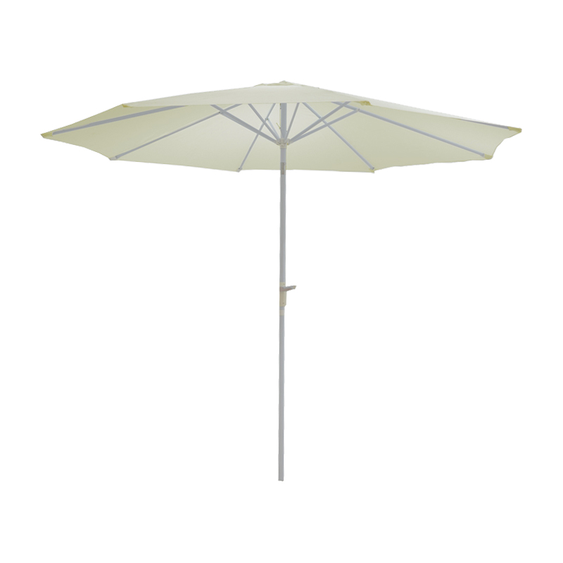 Ομπρέλα επαγγελματική Frow pakoworld λευκό αλουμίνιο εκρού ύφασμα Φ3m