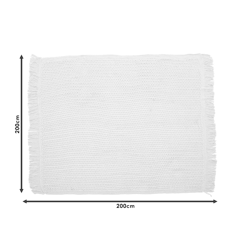 Δίχτυ σκίασης Roof pakoworld μακραμέ μπεζ 2x2m